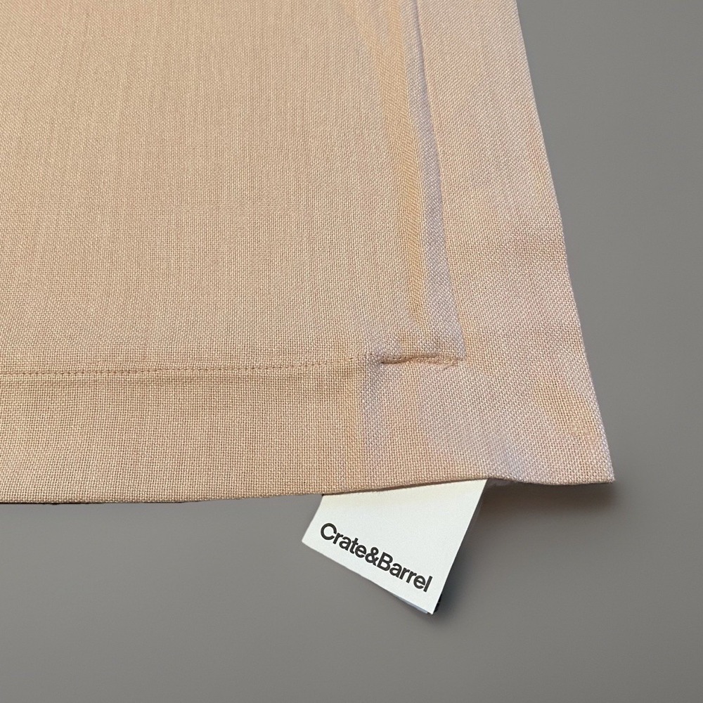 NWT CRATE & BARREL 20" Wallace Pillow Cover Blush Pink NEW